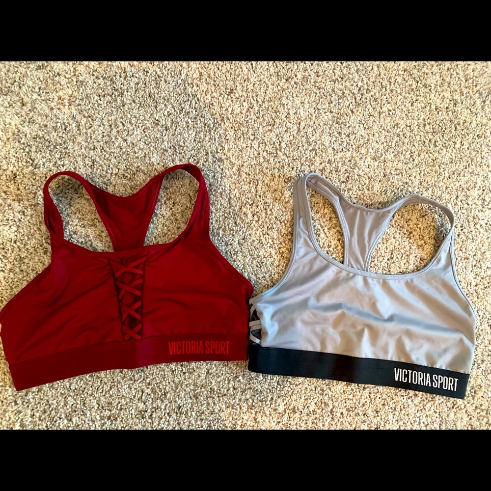 Victoria’s Secret size medium sports bras.